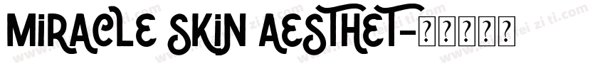 Miracle skin aesthet字体转换